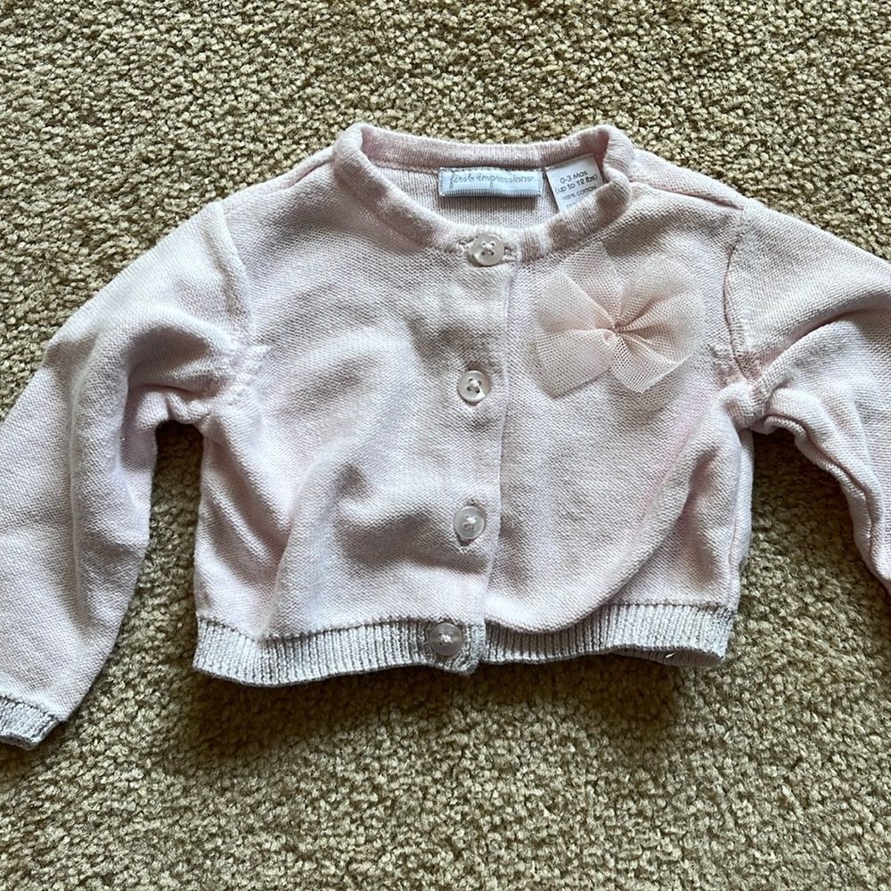 0-3M First Impressions knit sweater